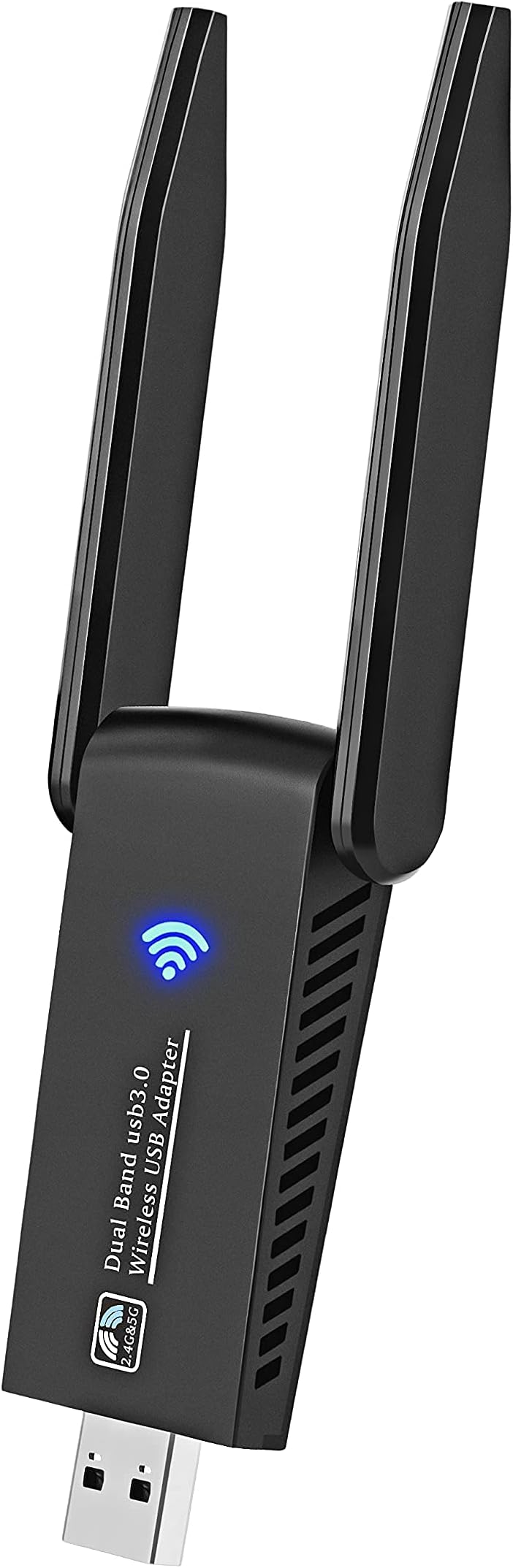 1300Mbps USB WiFi Adapter for PC Dual 5dBi Antenna Wireless Adapter for Desktop Laptop 2.4Ghz/5Ghz Band WiFi dongle Compatible with Windows 10/7/8/8.1/XP/Vista Mac OS 10.9-10.15