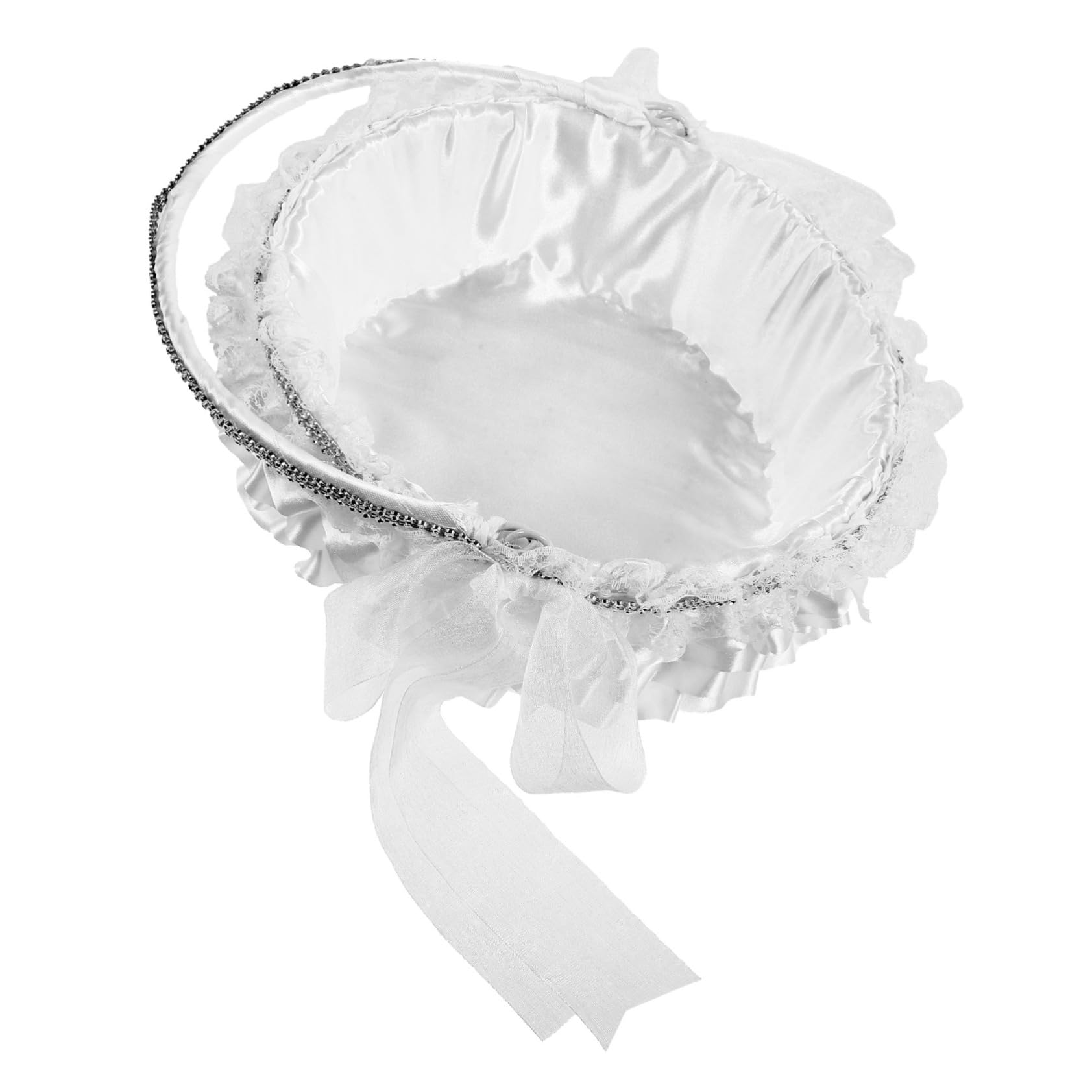 Panier De Demoiselle d 39 Honneur Panier De Pétales De Mariage Pour Événements Spéciaux Décoration En Dentelle Pour Fête De Mariage