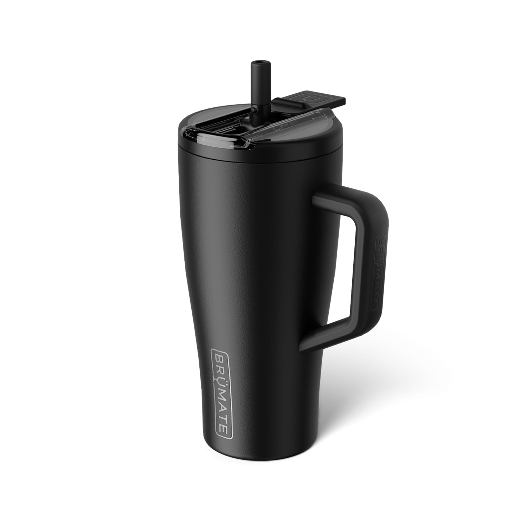 BrüMate Era Flip 30oz Tumbler with Covered Flip Down Straw | 100% Leakproof Insulated Tumbler | Made of Stainless Steel | Cup Holder Friendly Base | 30oz (Matte Black) — image 1