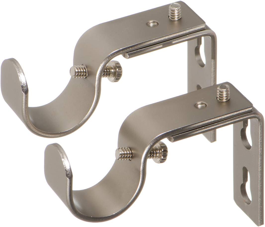 Ivilon Short Projection Brackets for Curtain Rods for 7/8