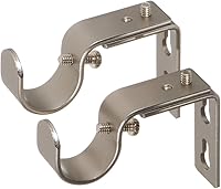 Vista 23 de Ivilon Soportes ajustables para barras de cortina - para barras de 1 o 1 1/8 pulgadas. Juego de 2 - Negro antiguo