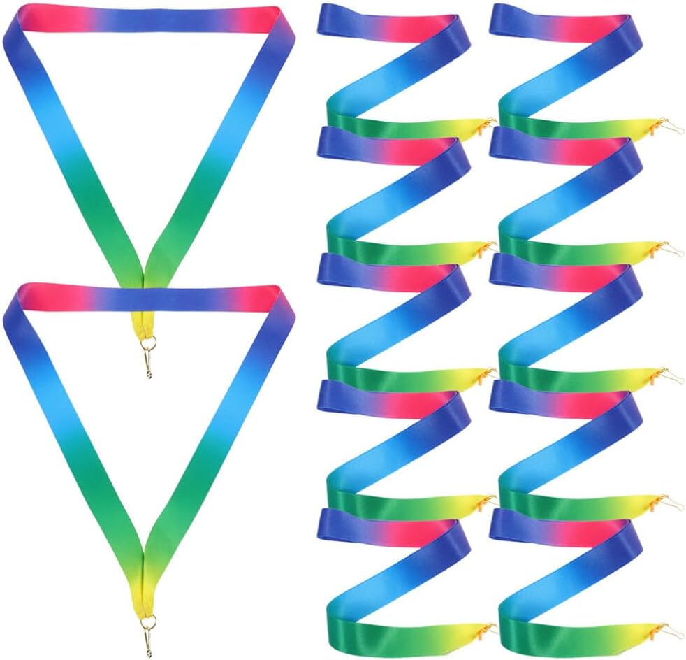 Amazon.com : BESPORTBLE Medal Ribbons 20Pcs Sublimation Blank Medal ...