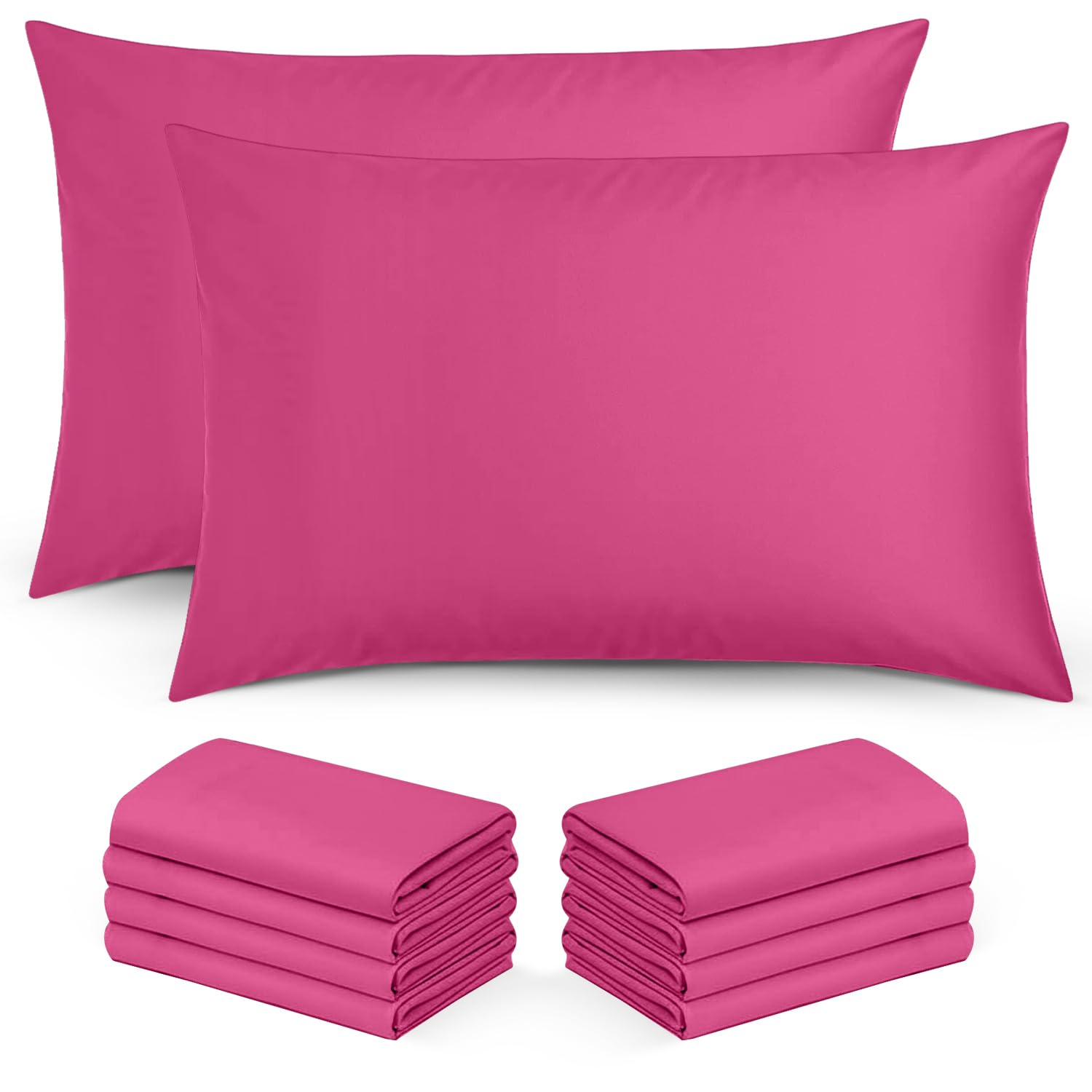 Moonlight Bedding Pillow Cases 2 Pack – Beige Pillowcases Envelope Closure Super Soft Brushed Microfiber Standard House Wife Pillow Covers, (50 X 75 CM) — view 40