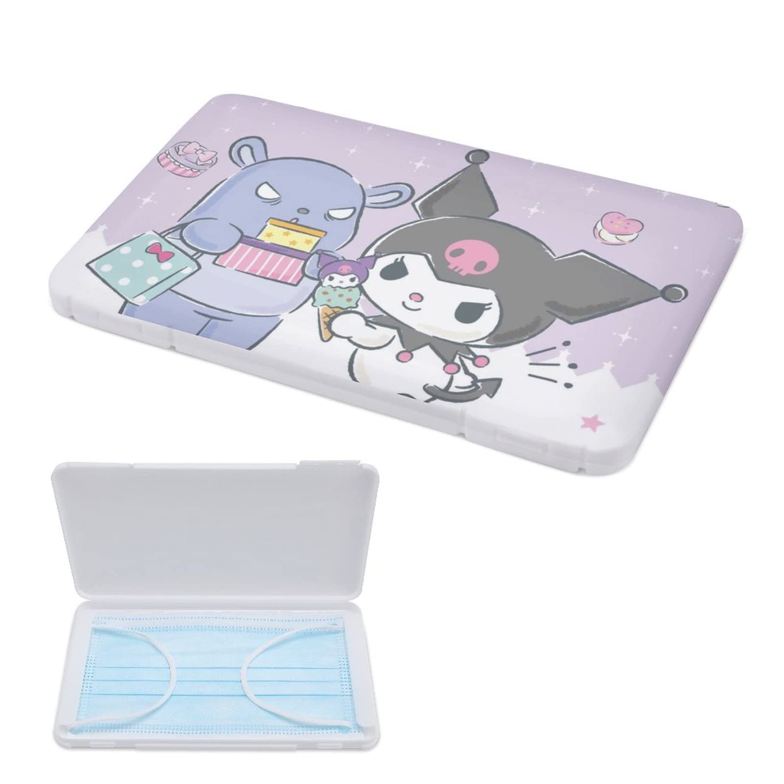 Amazon｜サンリオ クロミkuromi2 マスクケース 正方形 軽量 防塵 表面