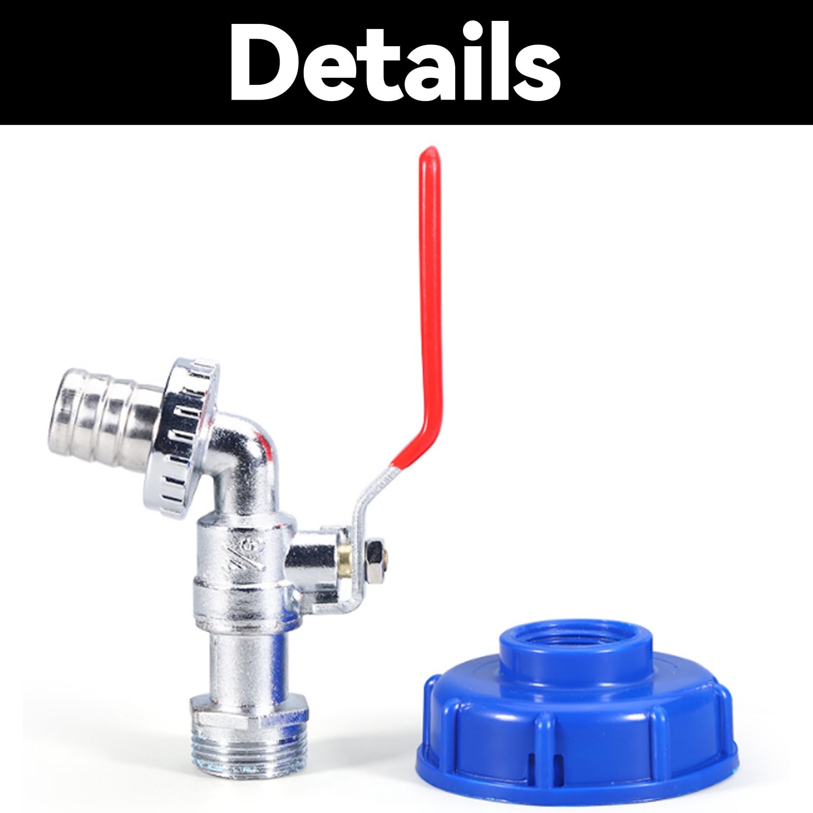 SANTUO 3/4" Leakproof Brass IBC Tank Fittings IBC Tank Adapter IBC Tap for S60x6 Water Storage Tank Tap Tank Garden Hose Connector Replace Valve Fitting Parts - Image 3