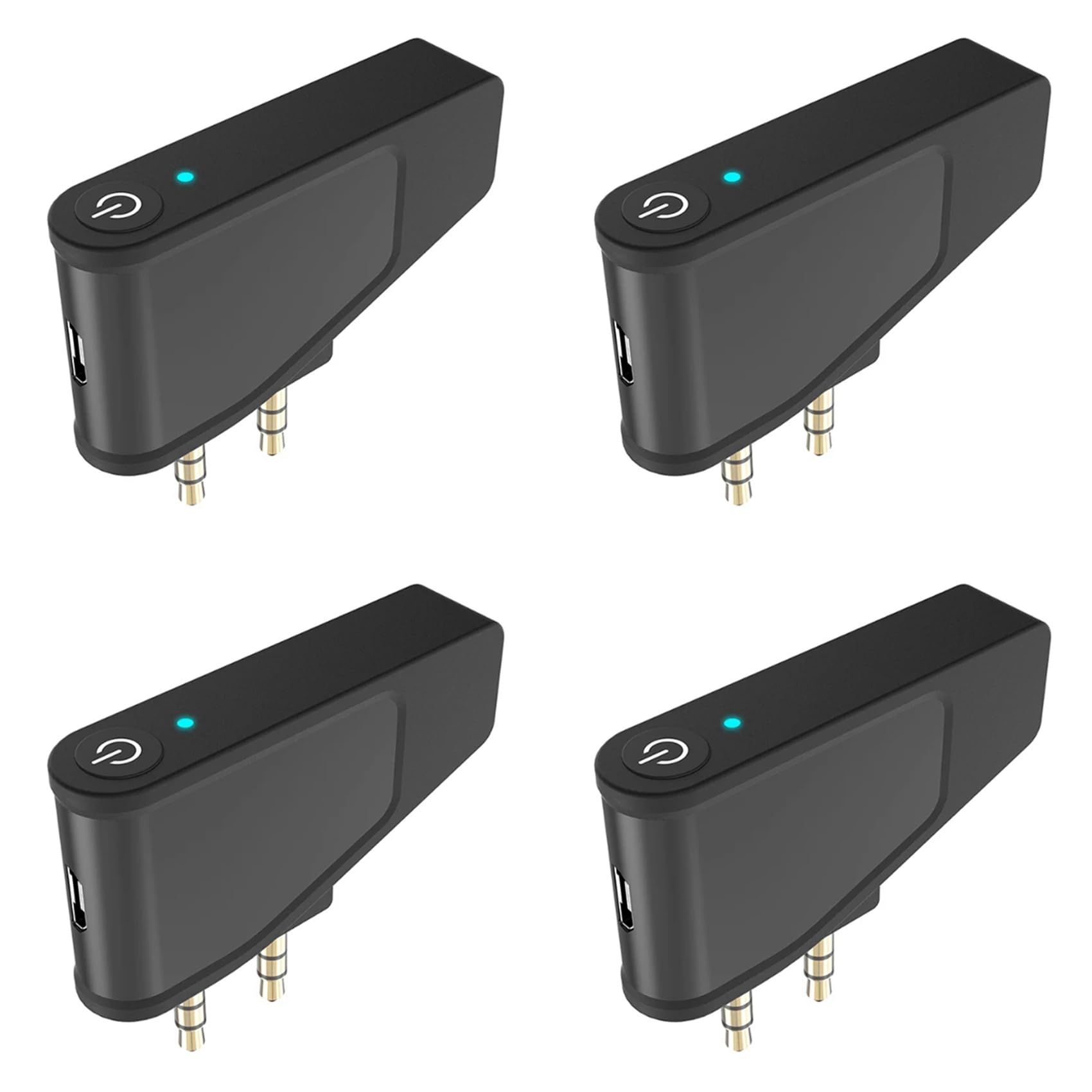 4X Bluetooth 5.3 Adapter Lotu Samolotu Samolotem Nadajnik A2DP do Bezprzewodowych SłUchawek Aonic 40 50 z Redukcją SzumóW