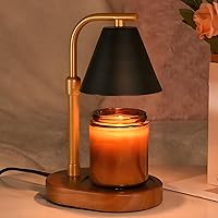 Vista 1 de SOKCVSEA Lámpara calentadora de velas, calentador de velas con diamante ajustable en altura, regalos de cumpleaños para mujeres, regalos de mamá