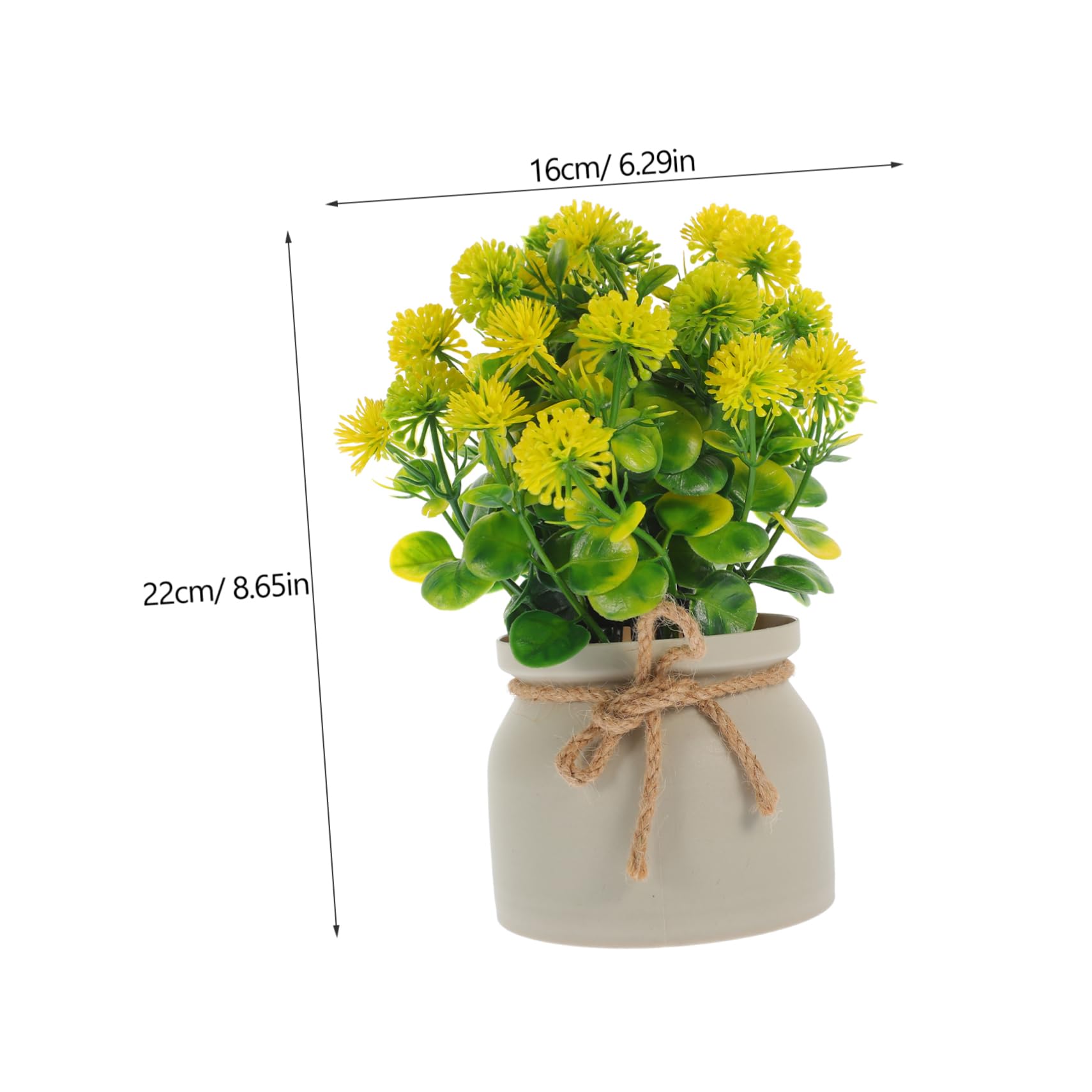 ABOOFAN 3st Löwenzahn Kleiner Bonsai Anlage Lebensechter Kleiner Bonsai Simulation Topfblume Kunstblumen Im Topf Gefälschte s Kleine -verzierung Kunststoff Büro Pflanze Zubehör