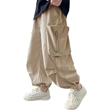 Boys Quick Dry Baggy Cargo Pants 3D Pockets Outdoor 5-12 Years | Casual Hiking Camping School Travel Daily Street Play
