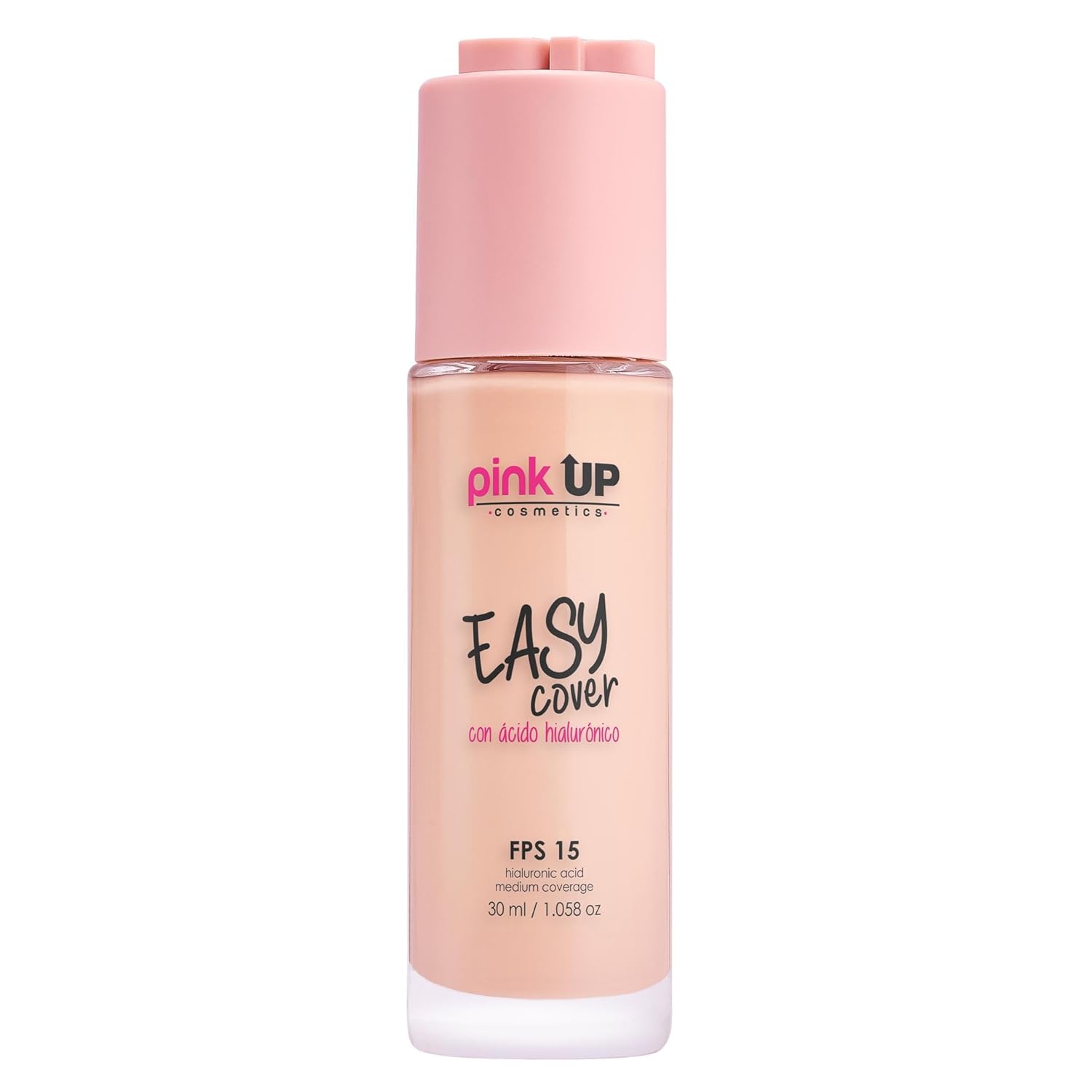 Pink Up | Easy Cover| Liquid Makeup | Medium coverage with SPF 15 | Water-based & alcohol-free | Makeup | Foundation | Lightweight texture | True Beige shade | Model PKEC400