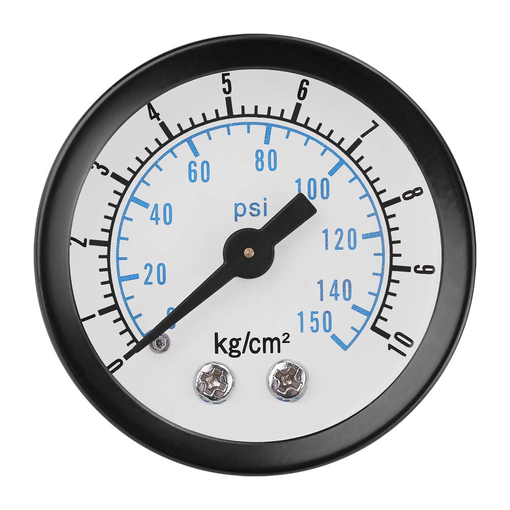 Air Pressure Regulator, Aluminum Alloy Control Valve with Gauge, G1/4 Connection, for Compressor