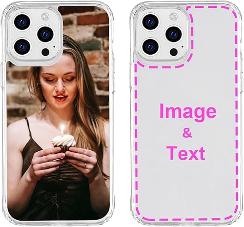 Funda personalizada para Apple iPhone 15 Pro Max, funda personalizada a prueba de golpes con imagen fotográfica, texto y imagen, diseño de imagen