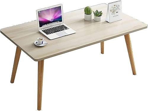 Mesa de Centro - Mesa de centro rectangular moderna y minimalista mesa de comedor de madera maciza, mesa nórdica simple y baja para sala de estar,