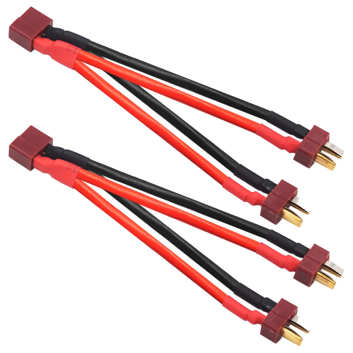 2Pack Vgoohobby T Plug Parallel Battery Connector Cable