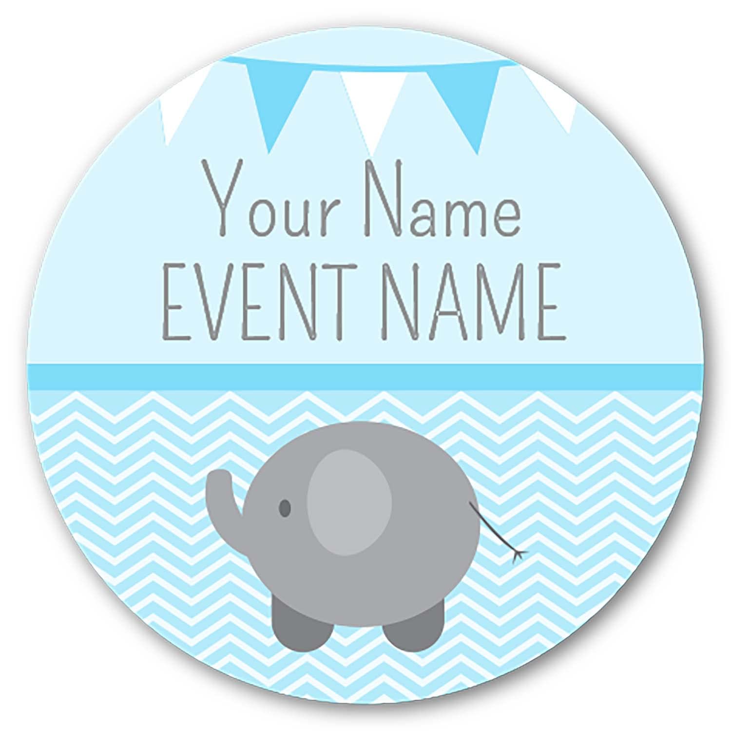 105 Personalised Baby Shower Party Gift Thanks For Coming Stickers 37mm Primary Teaching Services