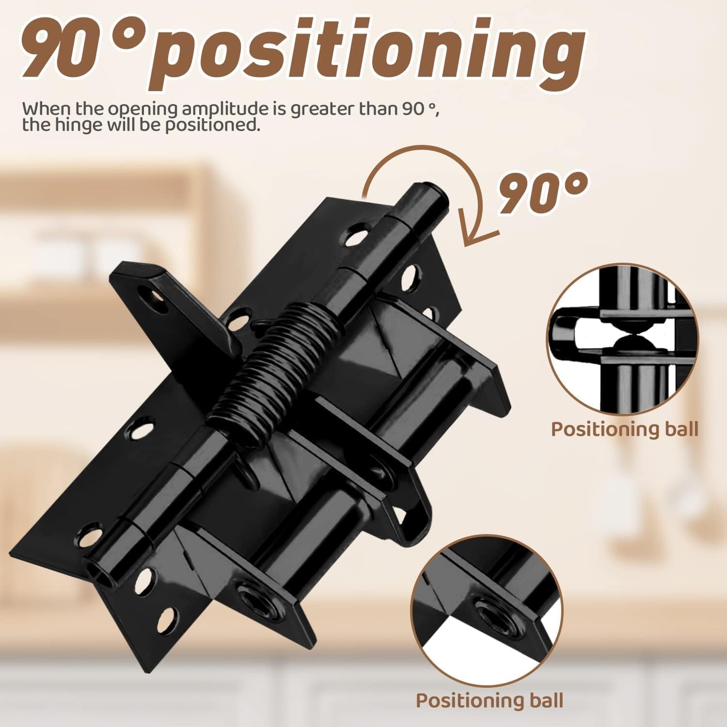 Self-Closing Garage Door Hinge - Automatic Spring Hinge -5