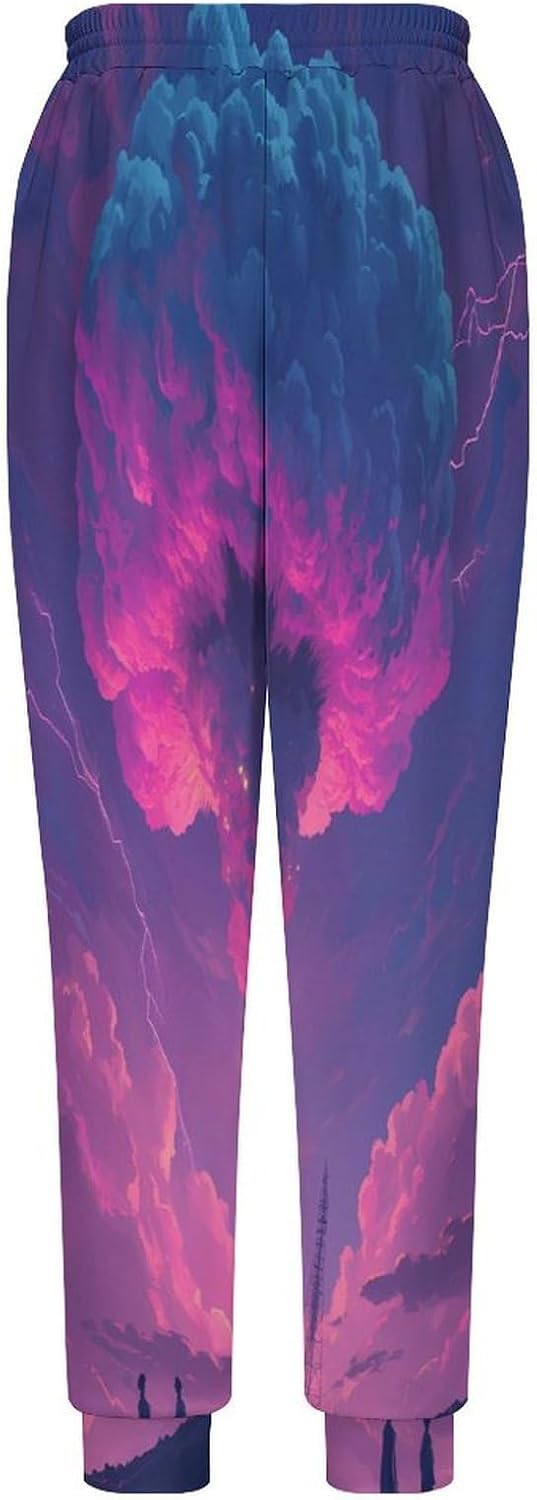 Nuclear Mushroom Cloud Men's Pants Athletic Workout Sweatpants Jogger Casual Pant for Sports Home