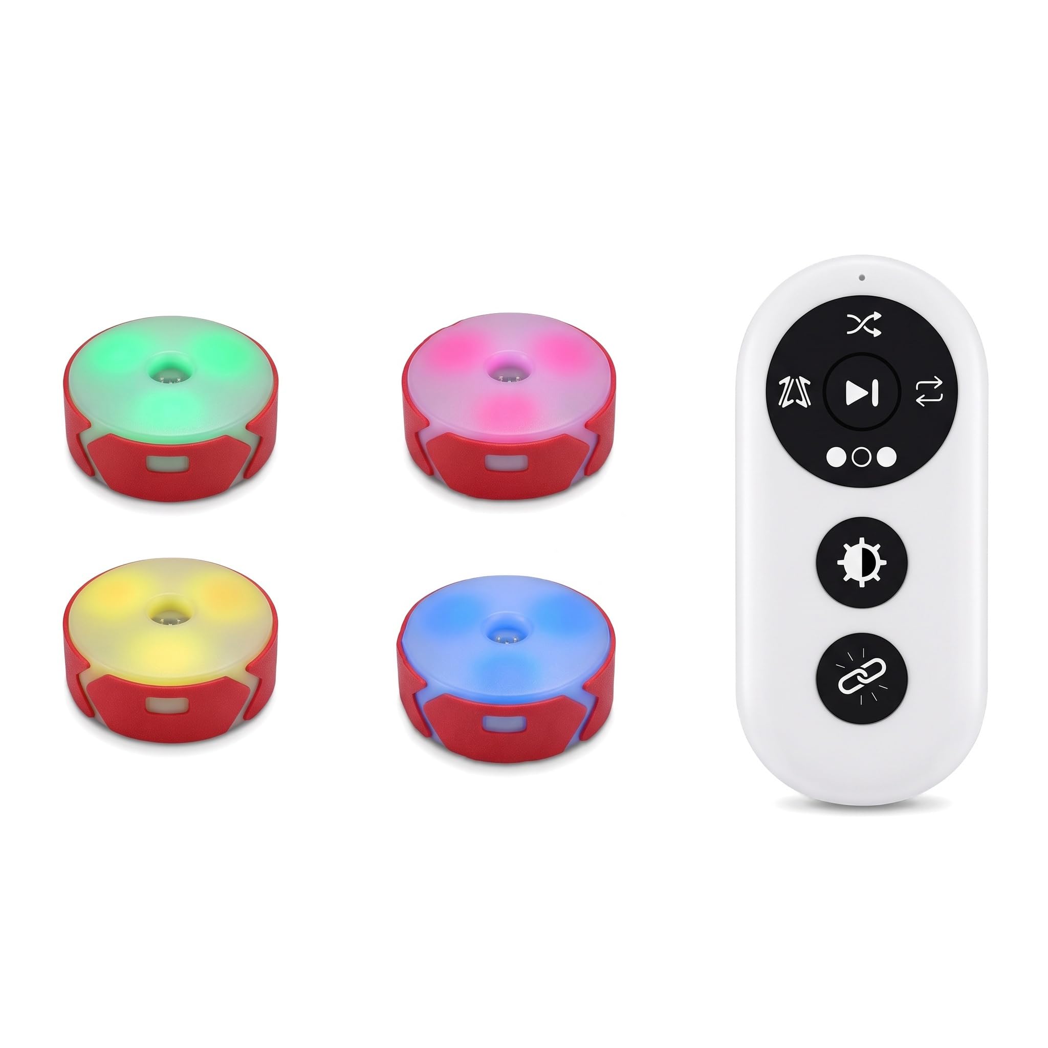 Juego De 4 Luces De Entrenamiento De Reacción con Carga USB, 4 Modos, Ideales para Entrenamiento De Velocidad, Coordinación, Fitness, Baloncesto Y Fútbol. Accesorios Deportivos.