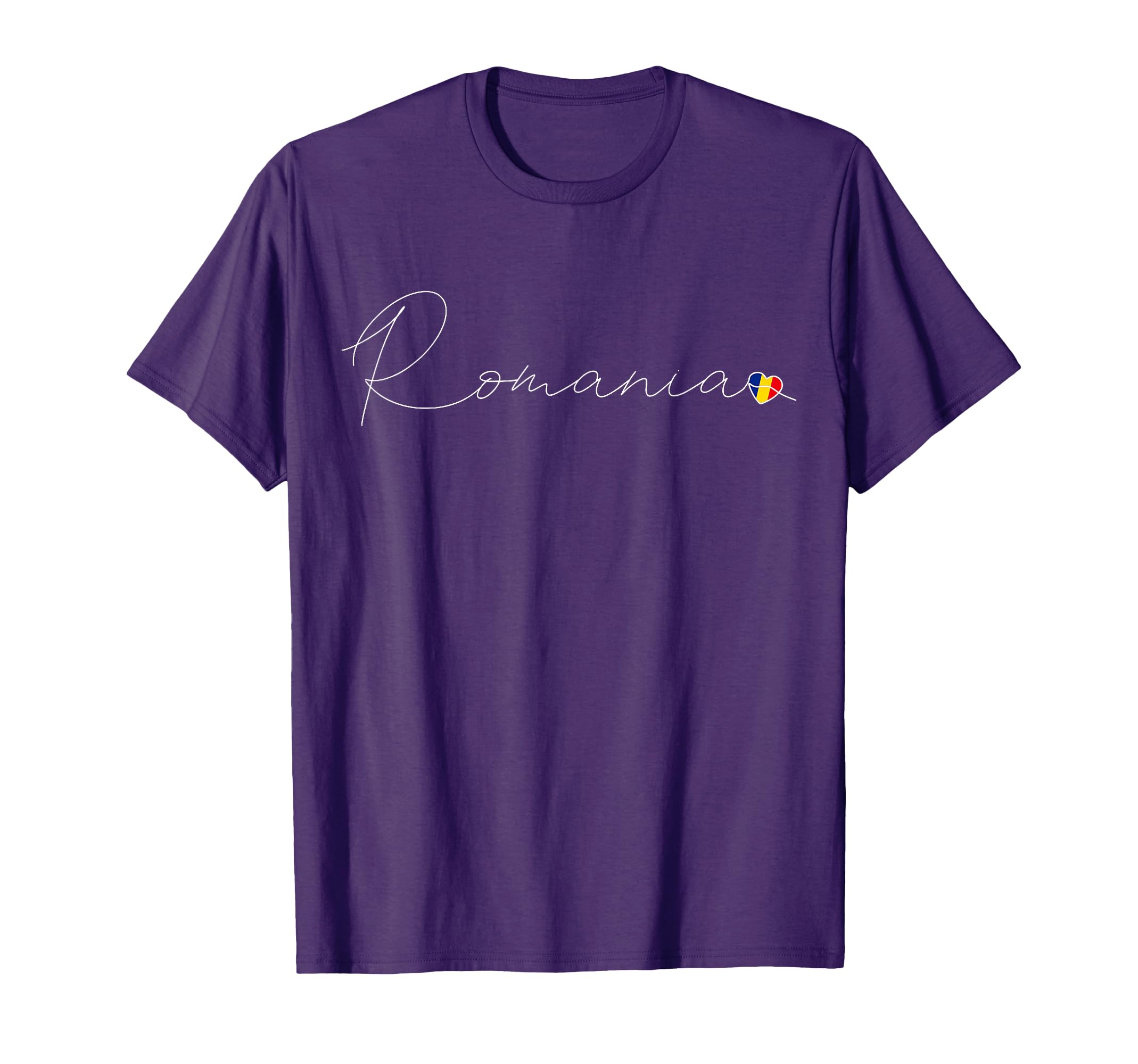 România Love Romanian Flag and Heart on Romania T-Shirt