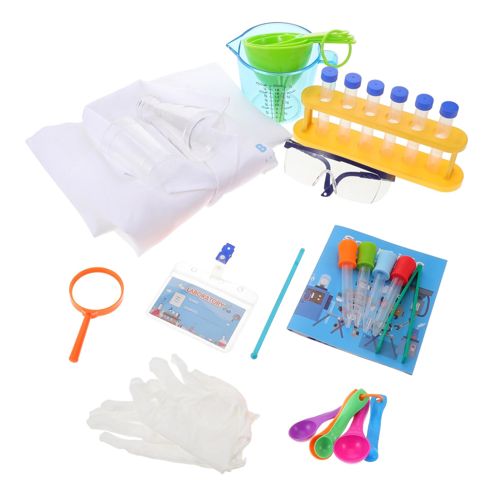 Kit de Experimentos Científicos para Niños de Plástico | Juego de Laboratorio Educativo, para Niños y Niñas, Pieza Única, Resistente a Roturas Color Aleatorio