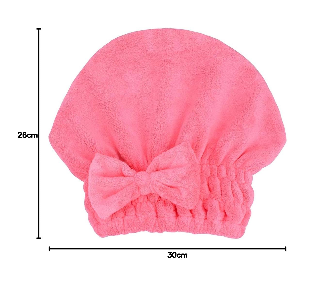 Lot de 2 Serviettes Turban en Microfibre pour Cheveux à séchage Rapide, Turban avec nœud, pour Femme et Fille