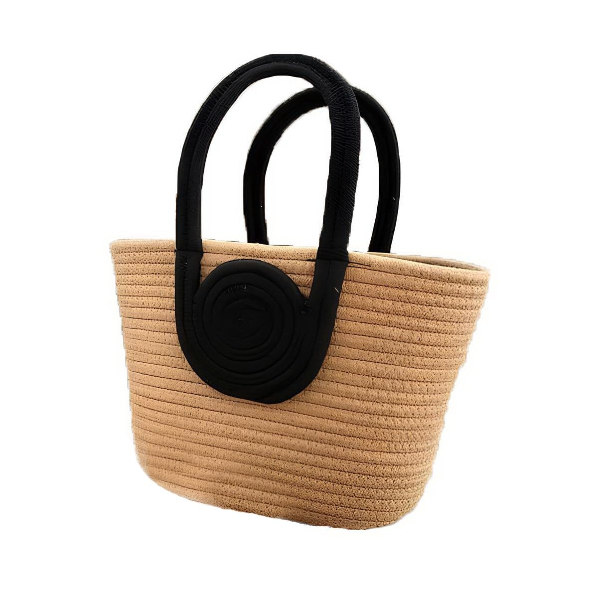 Bhaven creationsAttractive Straw Hand Bag, Summer Bag, Bucket Bag, Basket Bag, Beach Bags for Women, Jute Bag, Handmade Bag For womens (13 x 8 inches)