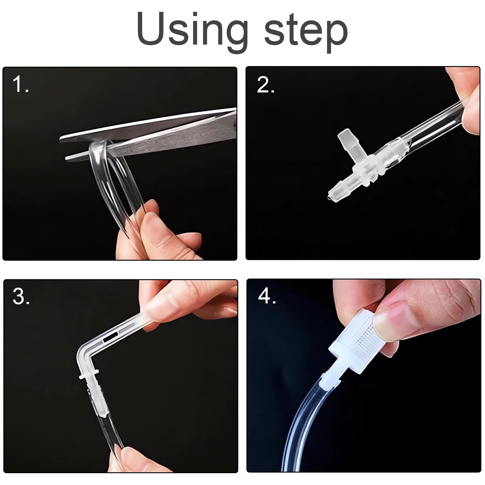 20 Pièces Raccord pour Valve d'air d'Aquarium, Connecteurs de Pompe à Air d'Aquarium, Y/T/L/I connecteurs pour Tuyau, Aquarium en Plastique Transparent Connecteur de Tube à Air