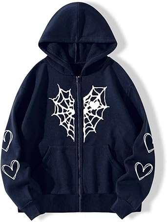 fiction tokyo ❤︎ Heart Zip-up Hoodie Tokyo Horseshoe Zip-Up Hoodie 