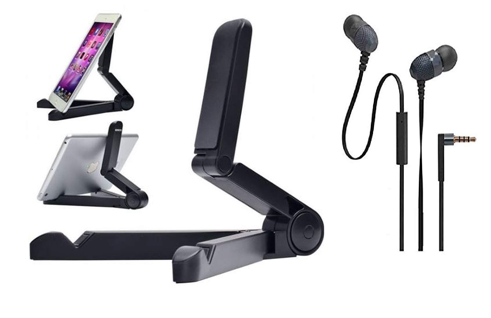 Mobile & Tablet Stand Stands for Your Phones/Tablets (Multi-Angle Portable Tab Stand with Free Earphones) (B083TX2CBB) Amazon Price History, Amazon Price Tracker
