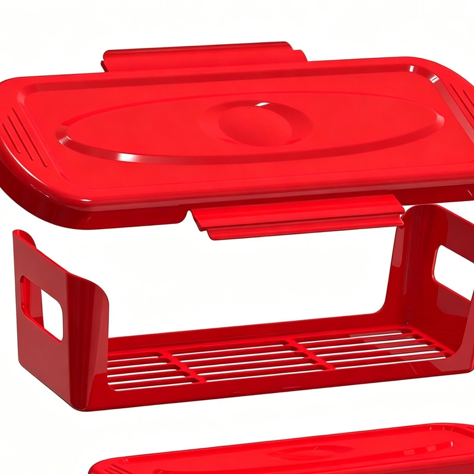 Shaker für Panierschüssel mit Deckel – 33,78 cm (13,78 Zoll), 2 Shaker für Teigschalen | Fischpanierschüssel im verbesserten Shaker-Stil | Braten von Hähnchenflügeln