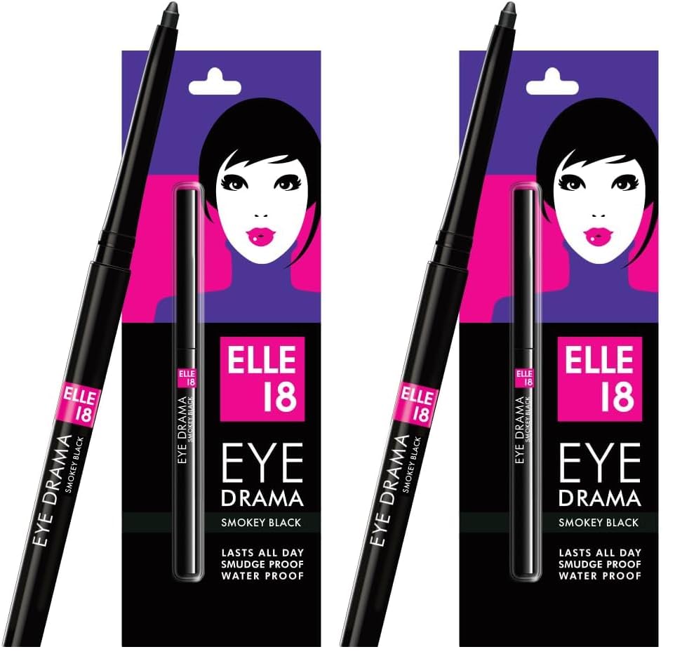 Image of Elle18 Eyedrama Kajal Smokey Black (Pack of 2)