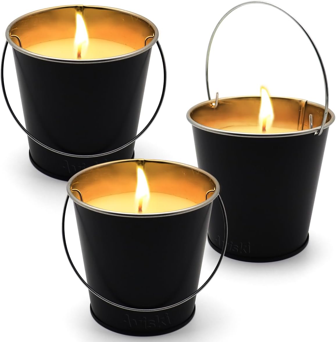 3 Pack Citronella Candles Garden Citronella Scented Candles Outdoors, Up to 90