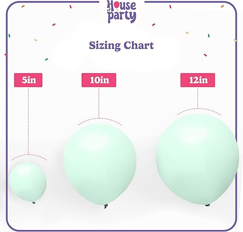 Miniatura 4 de HOUSE OF PARTY Globos de fiesta rosa pastel  100 unidades  Globos de látex de un solo color de 5 pulgadas para decoraciones de fiesta de Pascua,