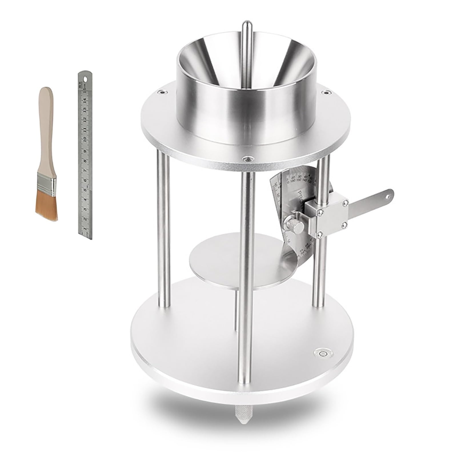 XNXYSMKJ Powder Repose Angle Tester with Funnel for Particle Accumulation Measurement,Angle Measurement Capability,Precise Level Calibration Tool