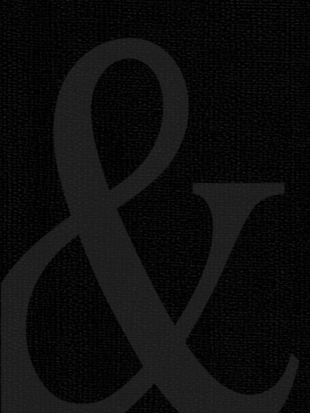 Noir Ampersand: Black Coffee Table Book for Styling | Linen Look Aesthetic for Home / Office Decor | Decorative & Modern Design | Large Hardcover Journal | 290 Lined Pages      Hardcover – February 9, 2025