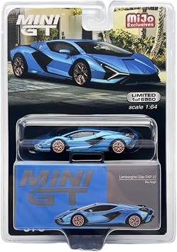 Truescale Miniatures Lambo Sian FKP 37 Blu Aegir Blue Metallic Limited Edition to 6960 Pieces Worldwide 1/64 Diecast Model Car MGT00573