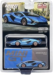 Truescale Miniatures Lambo Sian FKP 37 Blu Aegir Blue Metallic Limited Edition to 6960 Pieces Worldwide 1/64 Diecast Model Car MGT00573