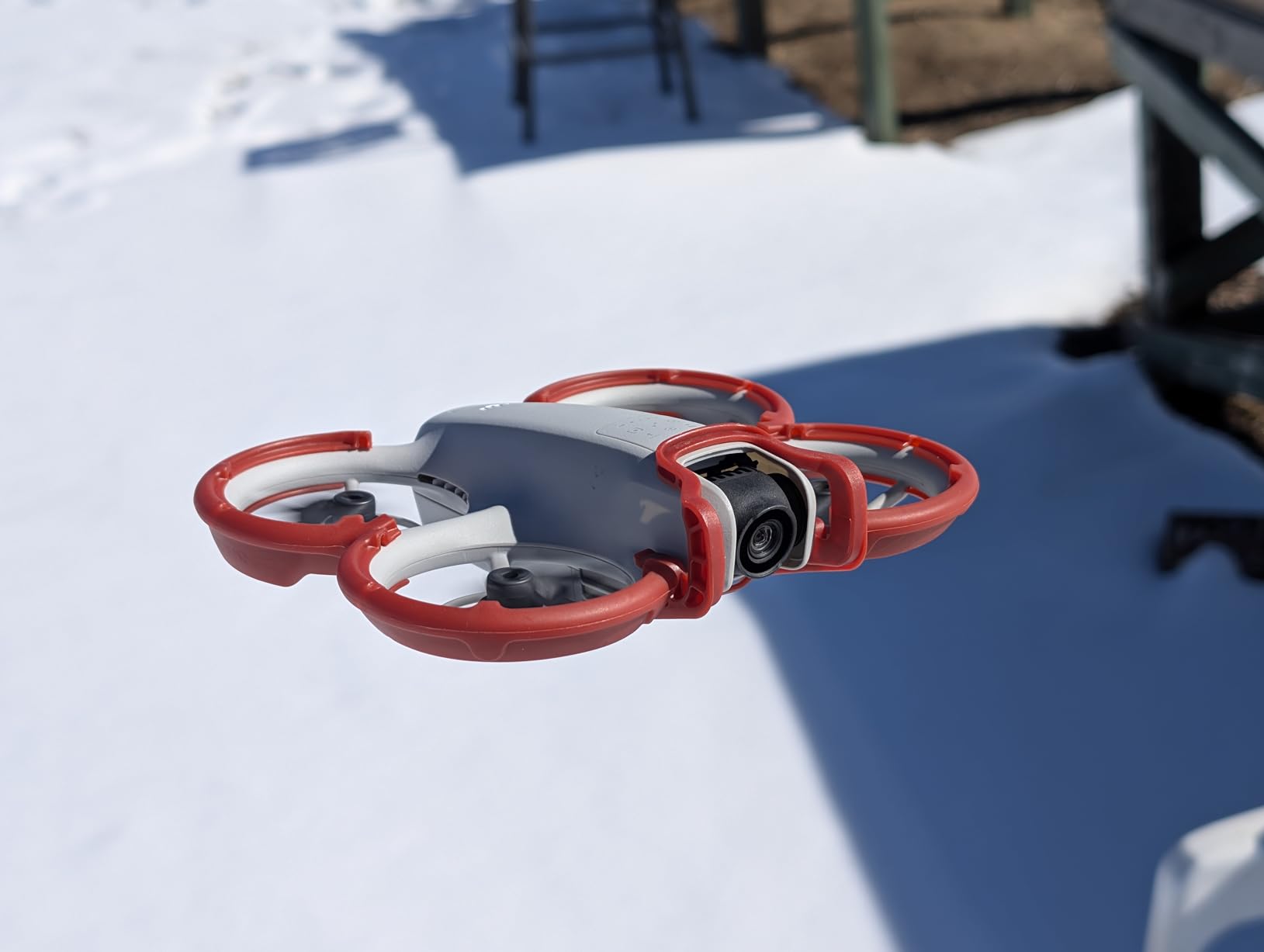 You can fly without the original propellors guard
