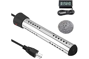 2000W Immersion Water Heater with Stainless Steel Guard Cover for Portable Boiling