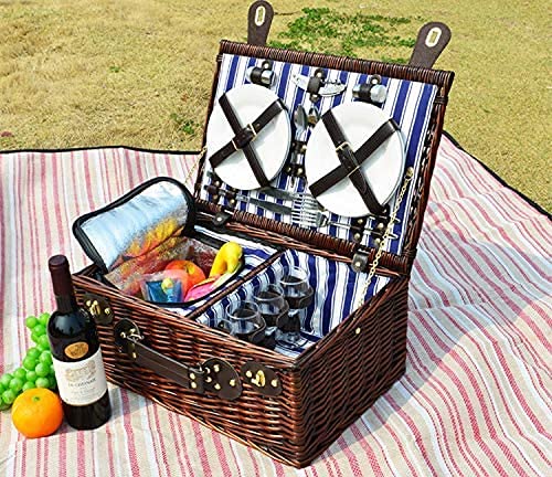 Amazon｜ピクニックバスケット ピクニックセット 調理器具付き