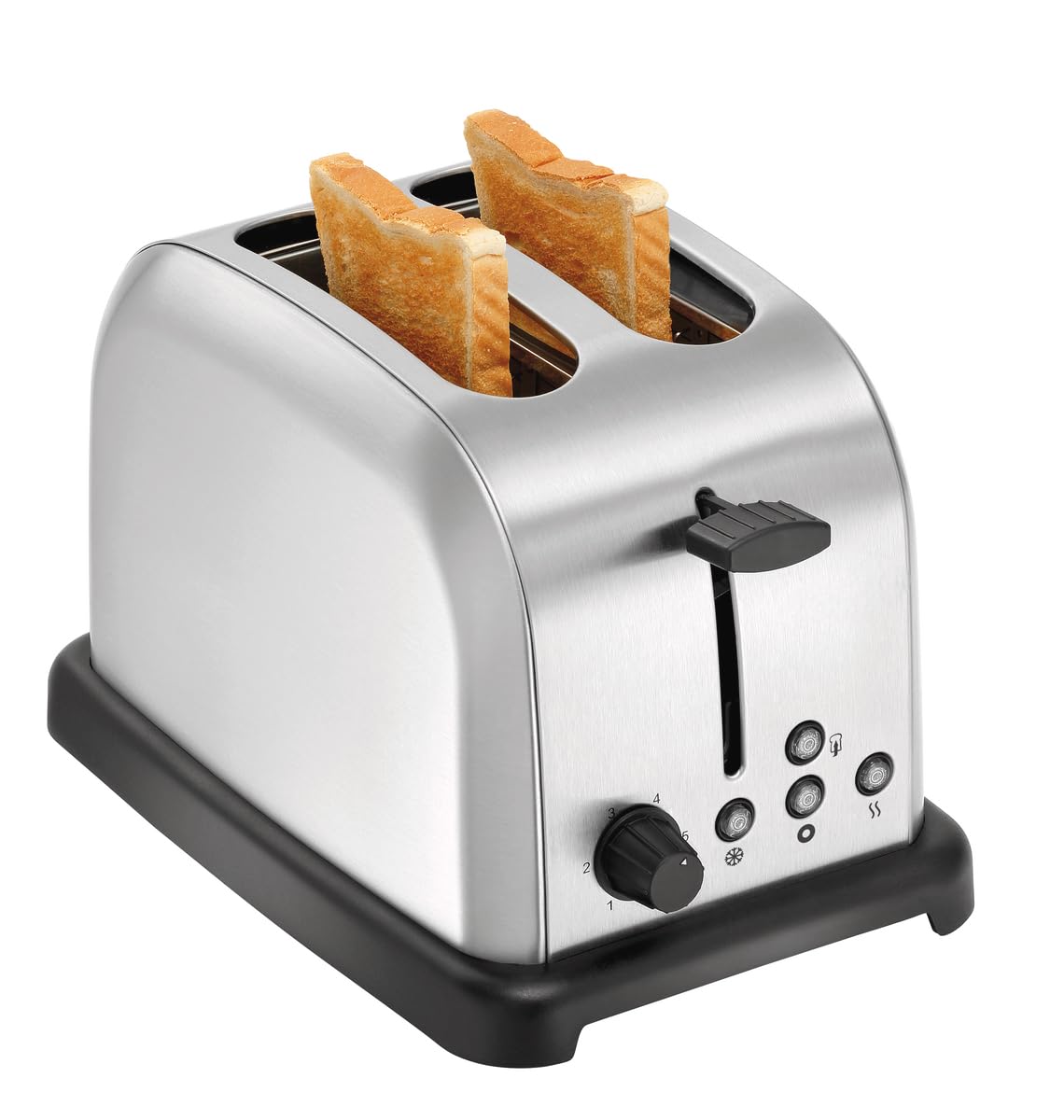 MBH - Tostadora de pan profesional de 2 rebanadas. Tostadora eléctrica industrial para bagels, panecillos y pan tostado.