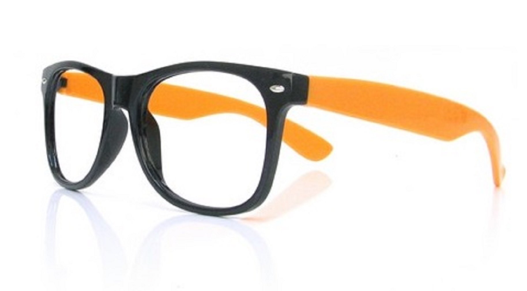4sold READING GLASSES BLACK ORANGE +1.5