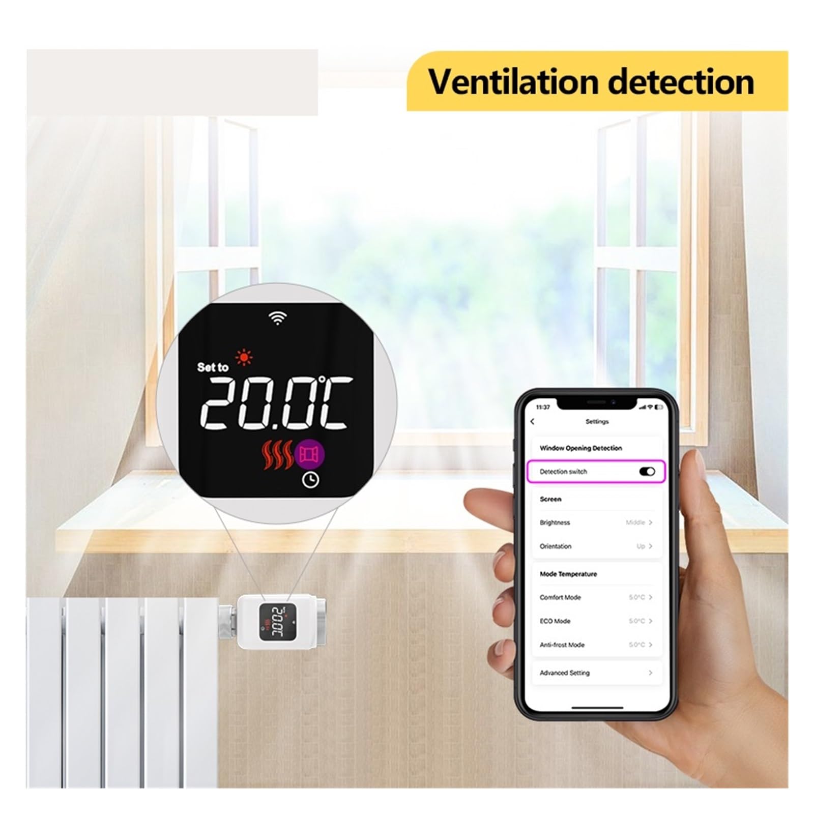 Inteligentny Termostatyczny Zawór Grzejnikowy Tuya WiFi TRV Programowalny Pilot Zdalnego Sterowania Z Aplikacją Mobilną Do Temperaturą Grzejnika Informacja O ZgodnośCi(2PCS-WiFi)