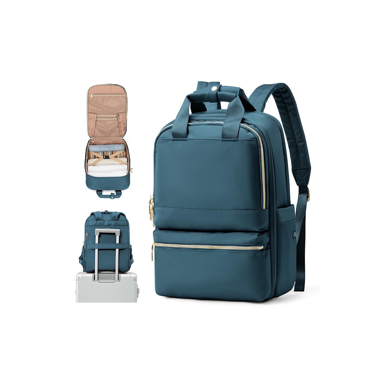 UPPACK Zaino Ryanair 40x20x25 Zaino Da Viaggio aereo Bagaglio a Mano Donna Zaino Borse da Cabina Borsa da Viaggio aereo Zaino per PC Impermeabile Casual Daypack