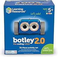 Vista 2 de Learning Resources Botley - Juego de actividades The Coding Robot 2.0, 78 piezas, a partir de 5 años, robot de codificación para niños, juguetes