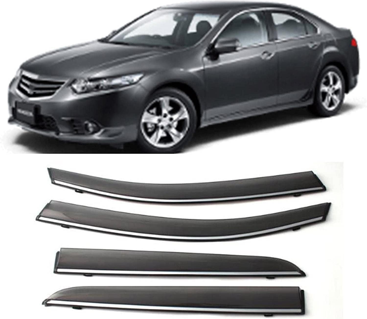 PANXUC Car Wind Deflectors for Spirior 2009-2014, Side Window Wind Rain Deflector Window Visor Sun Rain Guard Smoke Guards