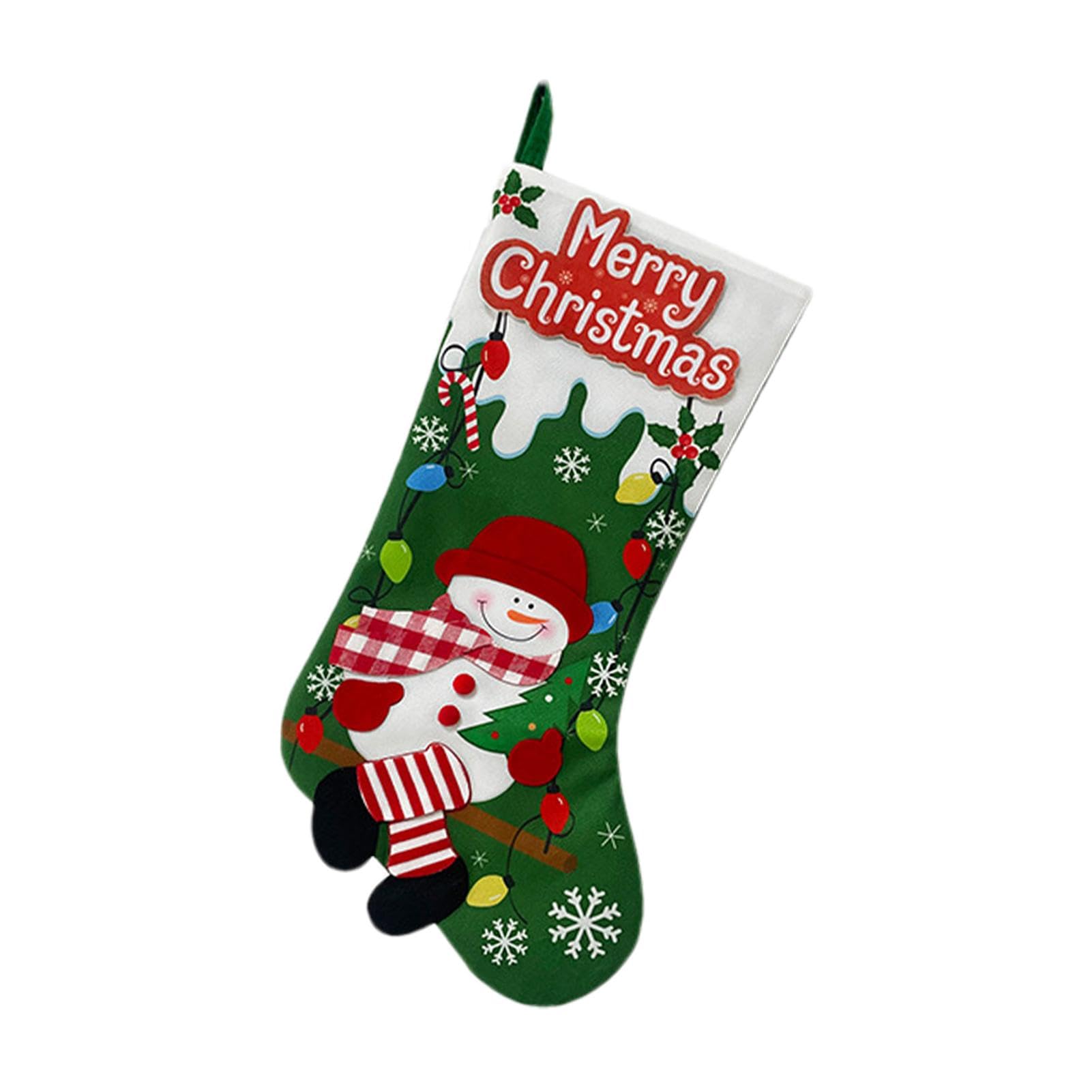 Amazon.co.jp: クリスマス用ストッキング - サンタ雪だるま