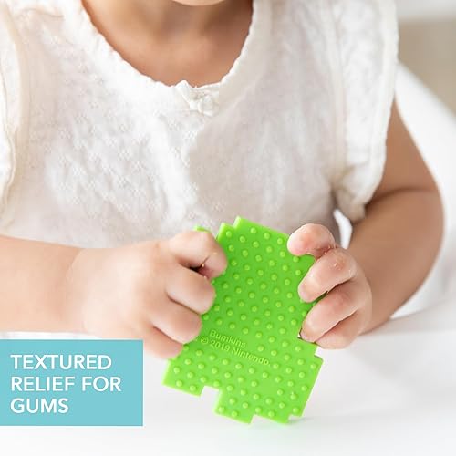 Miniatura 3 de Bumkins Llaves de juguete para dentición de bebé, chupete de silicona suave y flexible, seguro para masticar, alivio fresco de las encías,