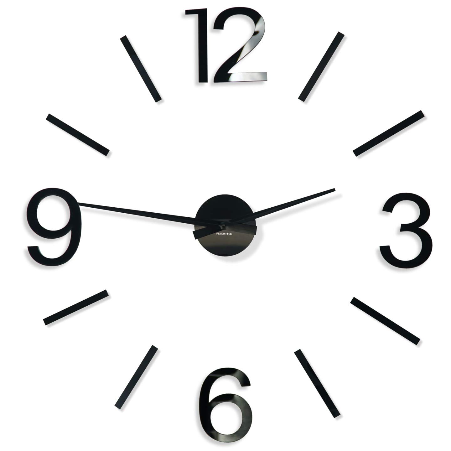 Horloge murale moderne XXL 100cm 130cm silencieuse grande horloge design salon et chambre DIY