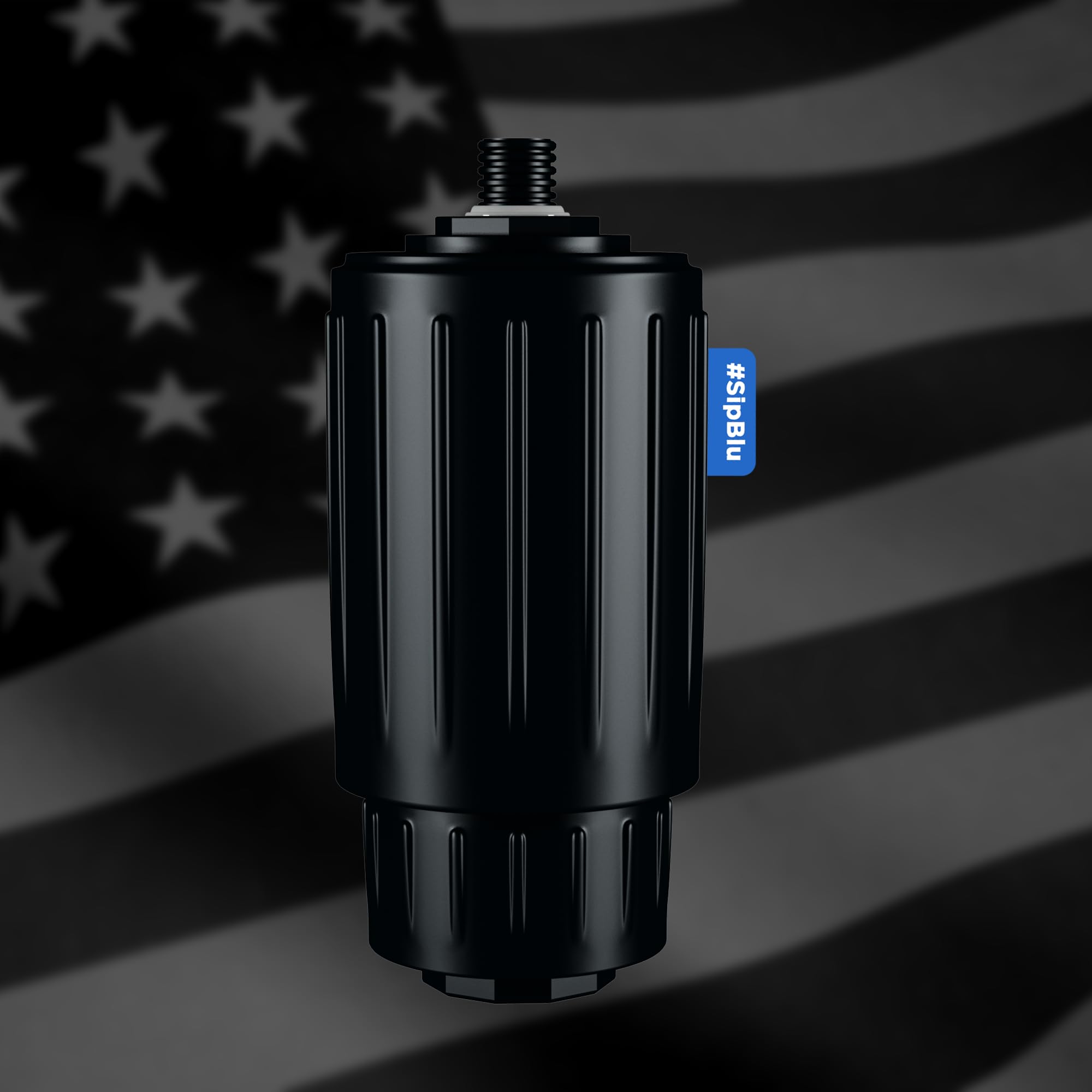 BLU All-in-ONE | Water Filter Bottle Flask | Vacuum Insulated Stainless Steel Bottle Flask | Portable Water Filter Purifier Bottle (26oz) | Made in USA | Removes 99.99% Contaminants (Regular Filter)